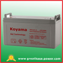 Puissance de vent de bonne qualité / batterie 120ah 12V de gel de stockage d&#39;énergie solaire